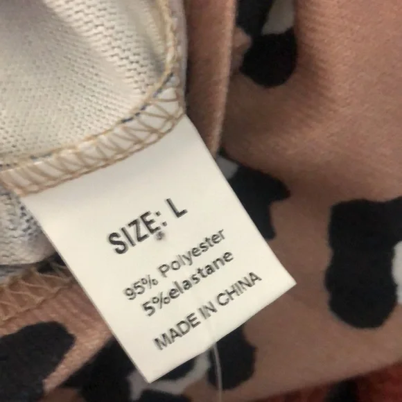 NWT pink black and white leopard print sleeveless tank top. - Picture 4 of 7